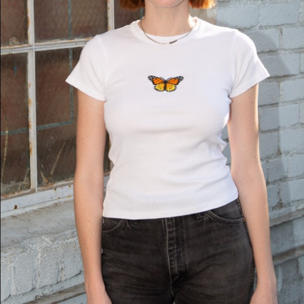 Brandy Melville Hailie Butterfly Top
